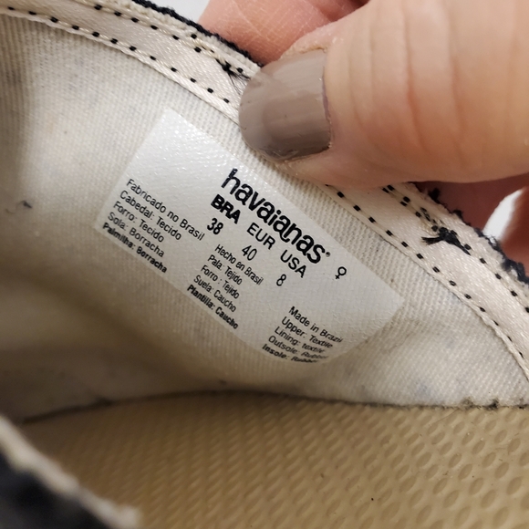 Havaianas Original Free Black Mules Size 8, Lightweight, Comfy, Stylish - Picture 9 of 13